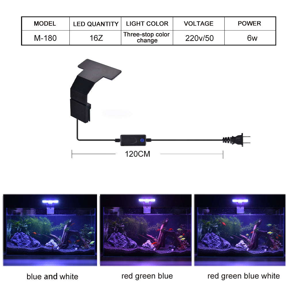 M Series clip-on aquarium plant light