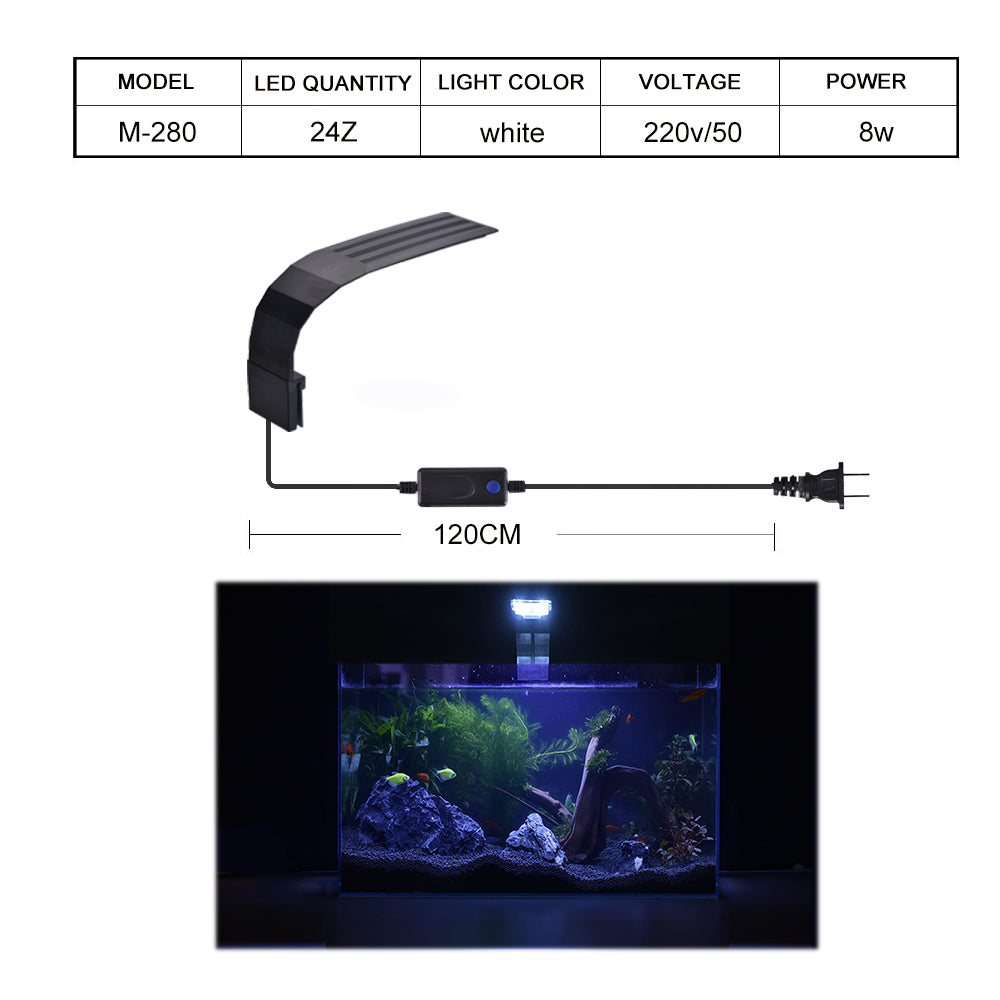 M Series clip-on aquarium plant light