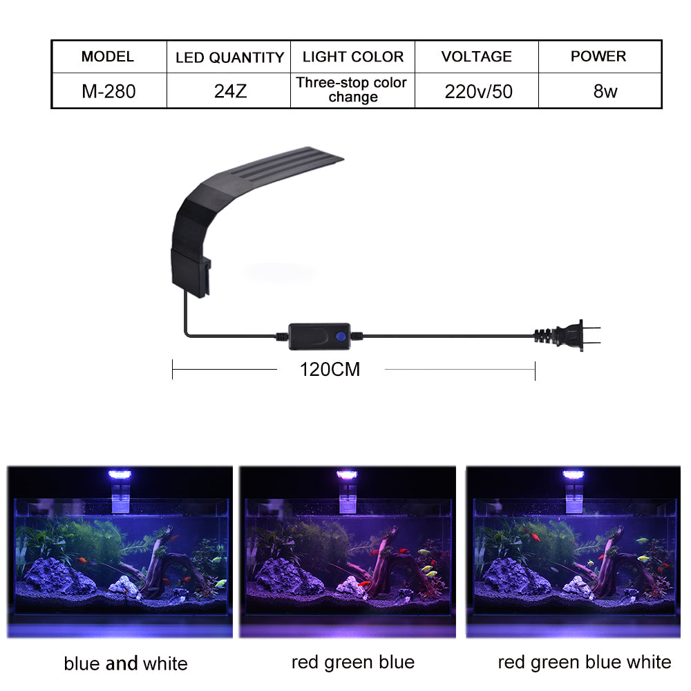 M Series clip-on aquarium plant light