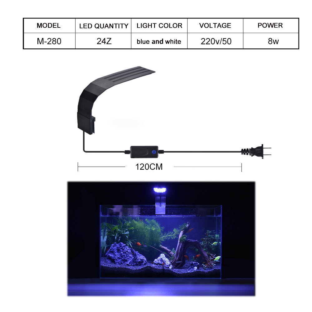 M Series clip-on aquarium plant light