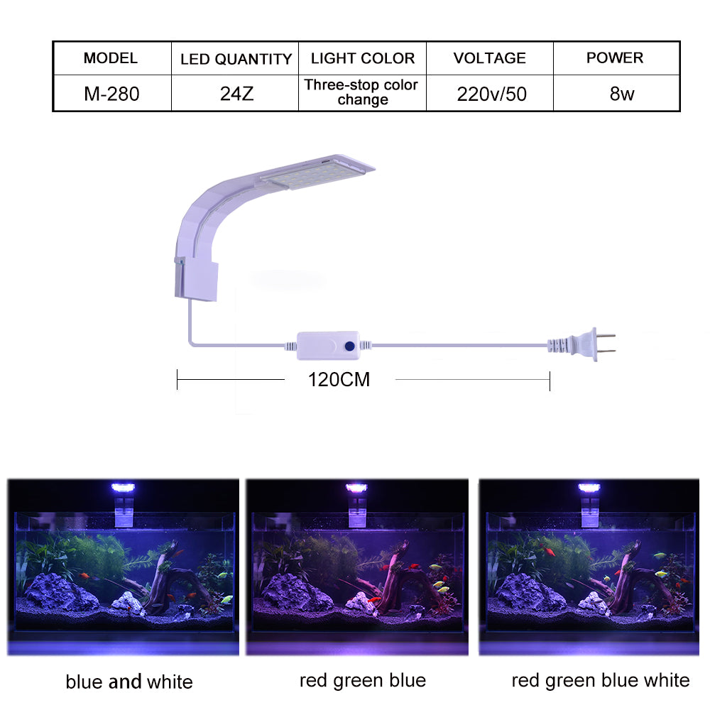M Series clip-on aquarium plant light