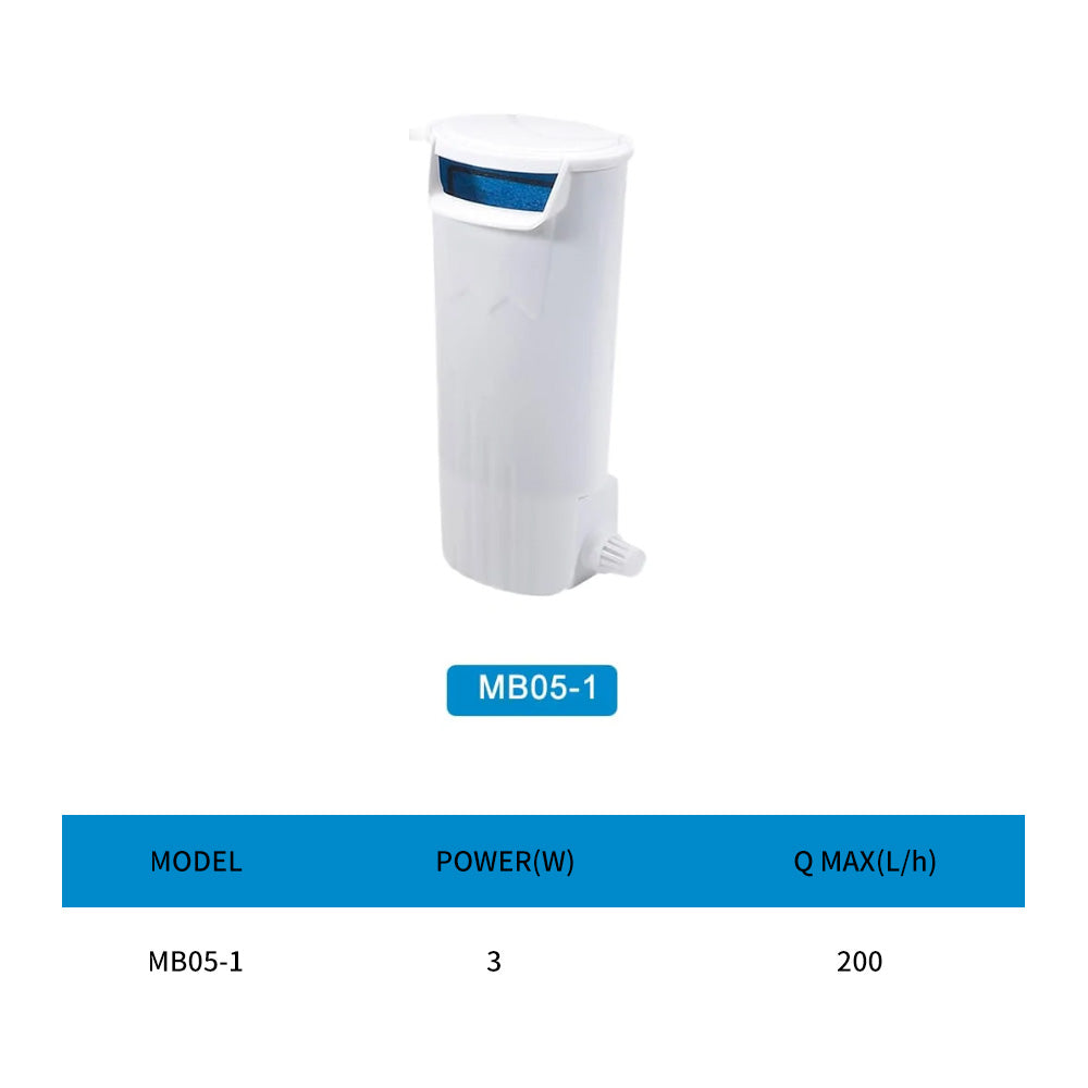 Aquarium low water filter