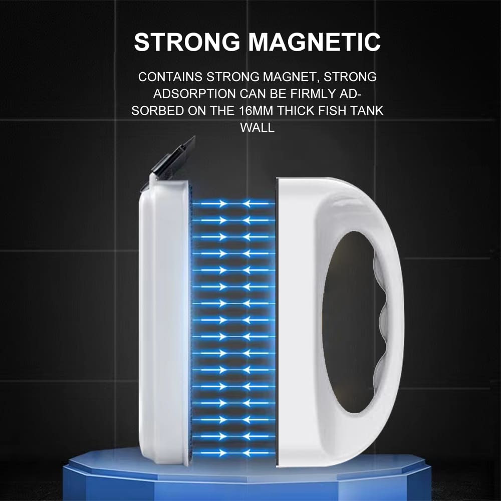 Aquarium cleaning magnetic brush