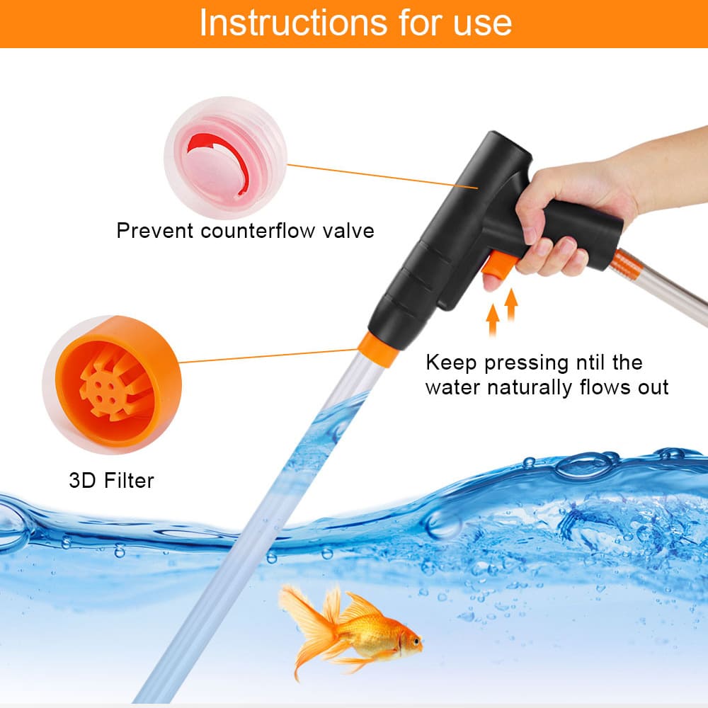 Aquarium Manual press water changer