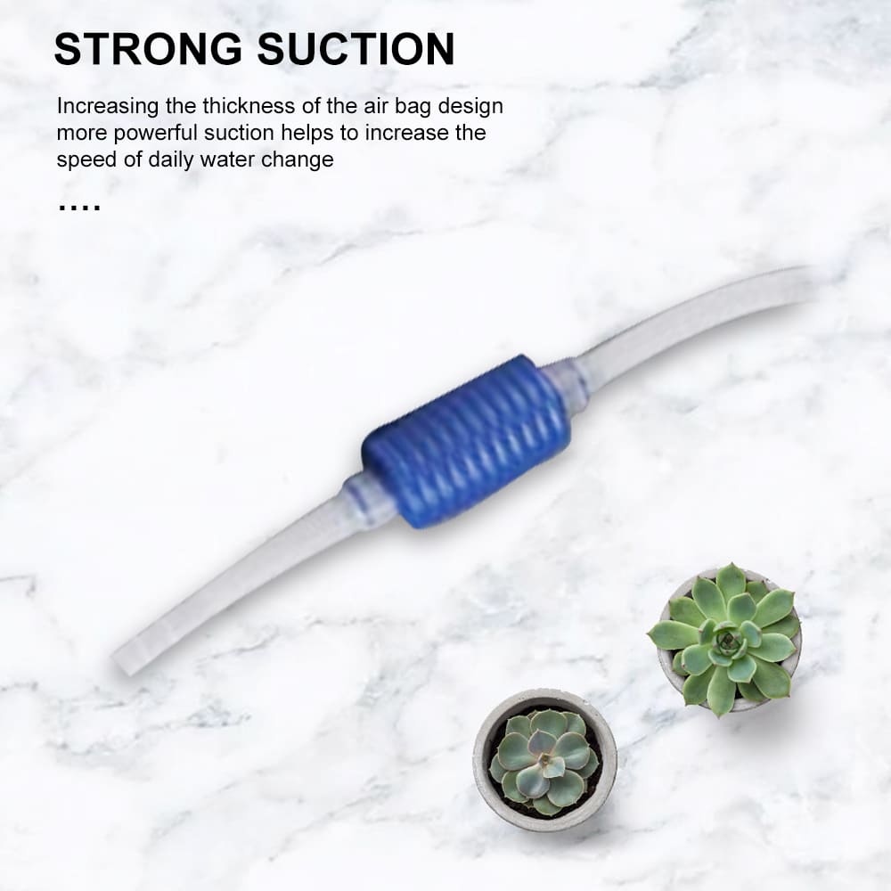 Aquarium water change siphon hose cleaning tool