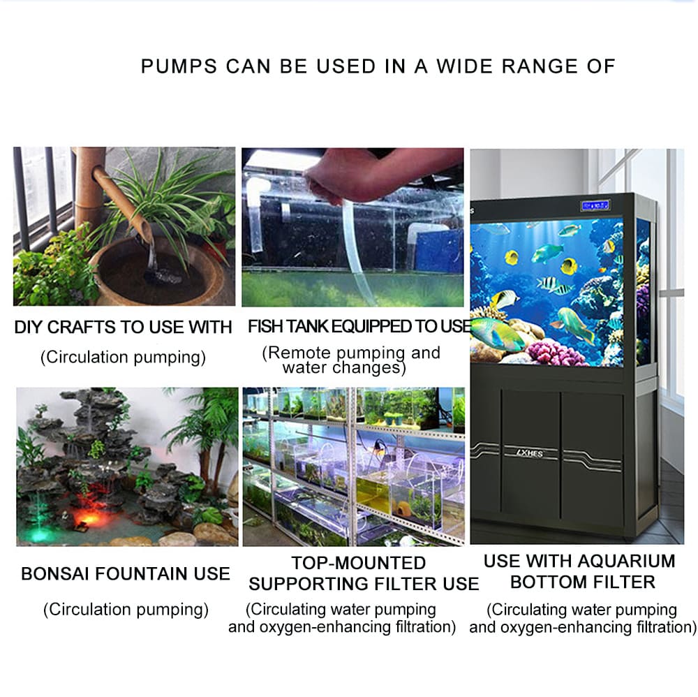 Multifunctional bottom suction pump for aquarium