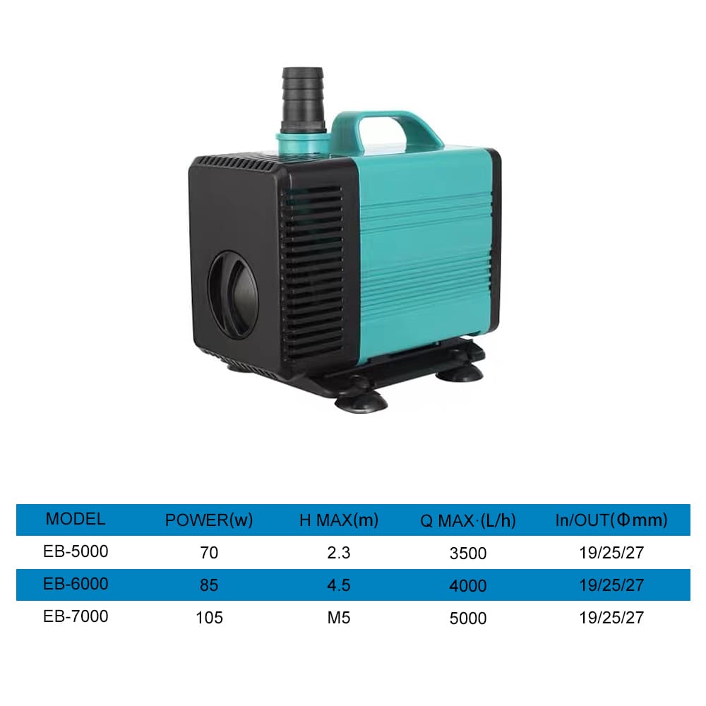 Multifunctional submersible pump for aquarium