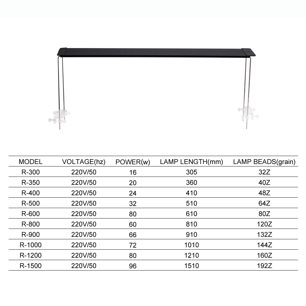 Aluminum Slim RGB Red led aquarium light