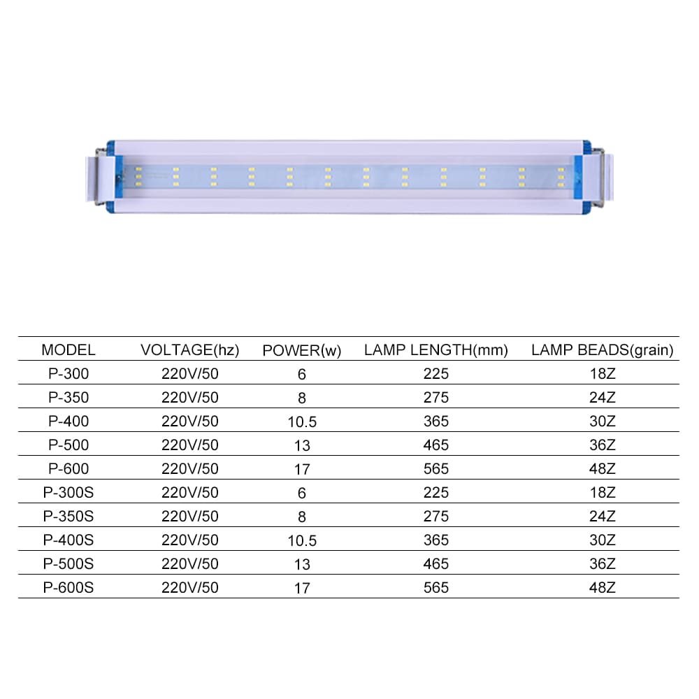 P series ultra thin  plant aquarium light