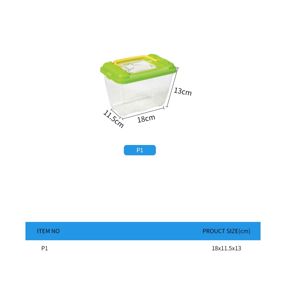 transparent turtle box feeding box