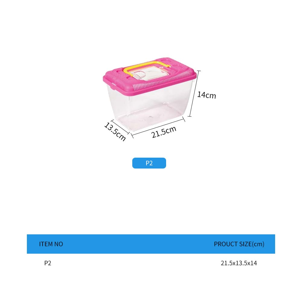 transparent turtle box feeding box