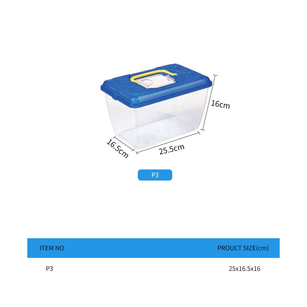 transparent turtle box feeding box