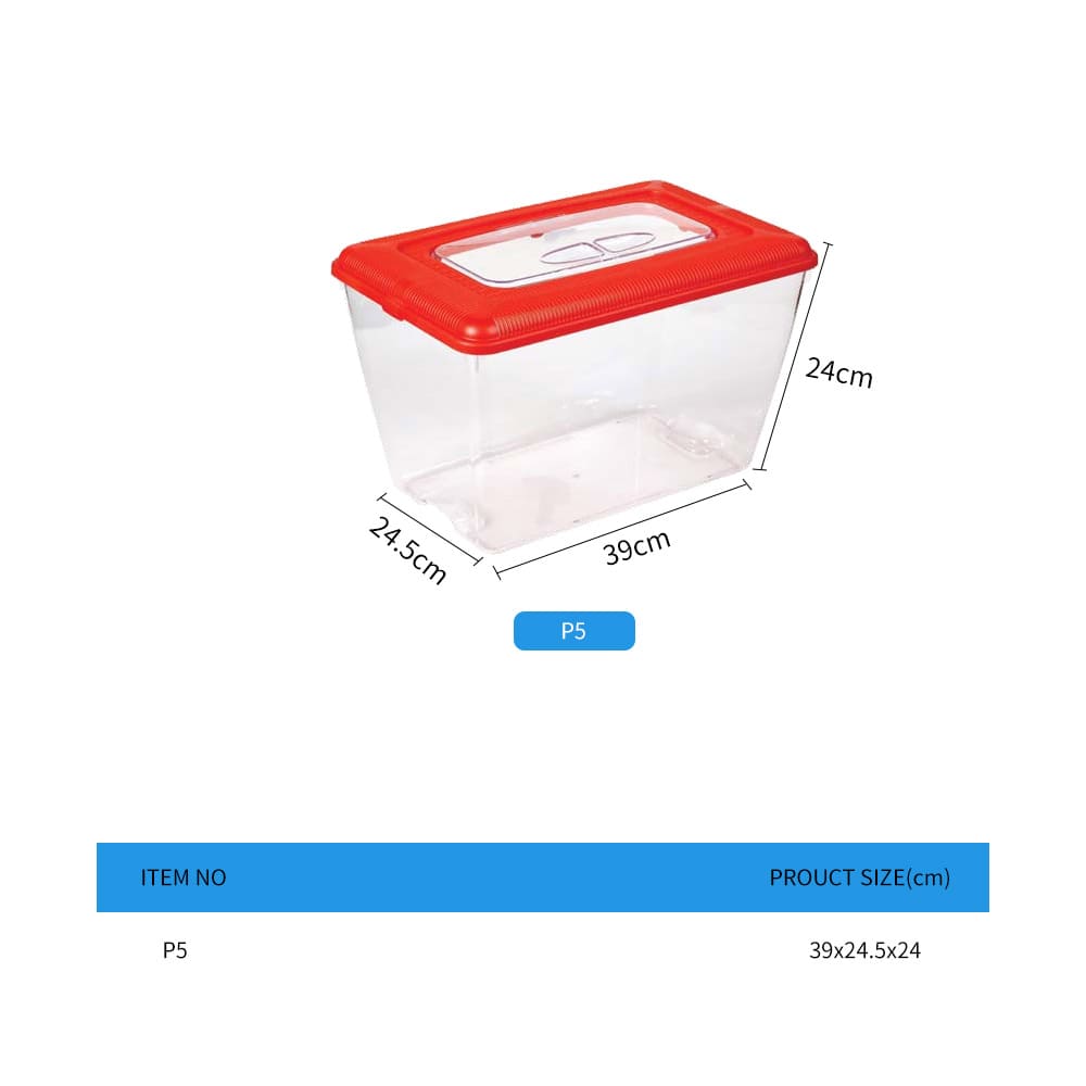 transparent turtle box feeding box