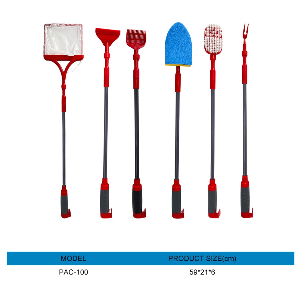 6 in 1 fish tank brush for cleaning