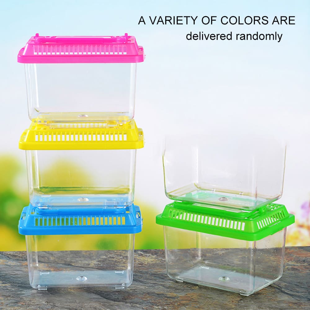 Aquarium Transparent Portable Plastic Small Fish Tank