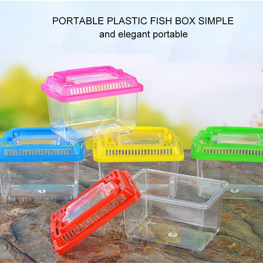 Aquarium Transparent Portable Plastic Small Fish Tank
