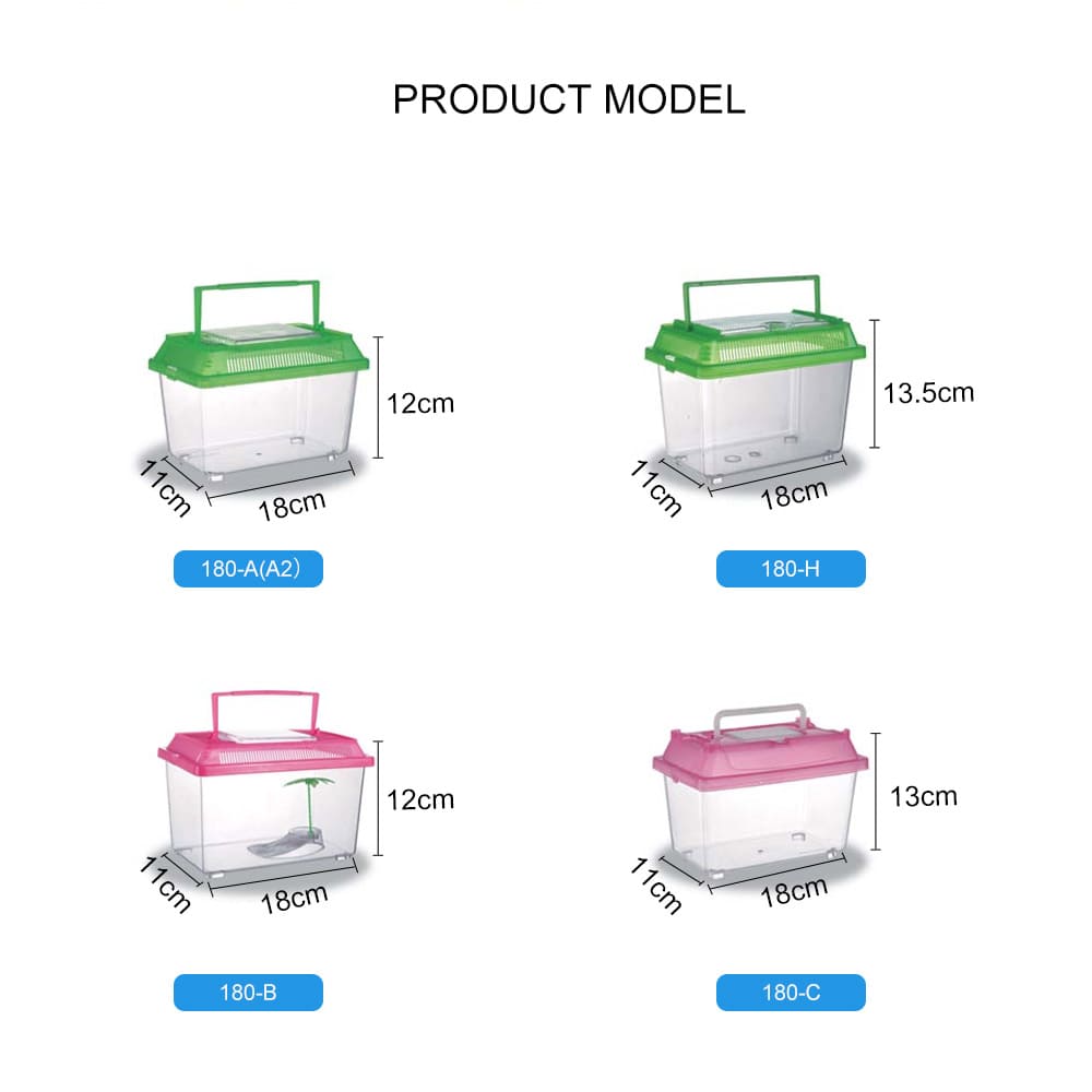 Aquarium Transparent Portable Plastic Small Fish Tank