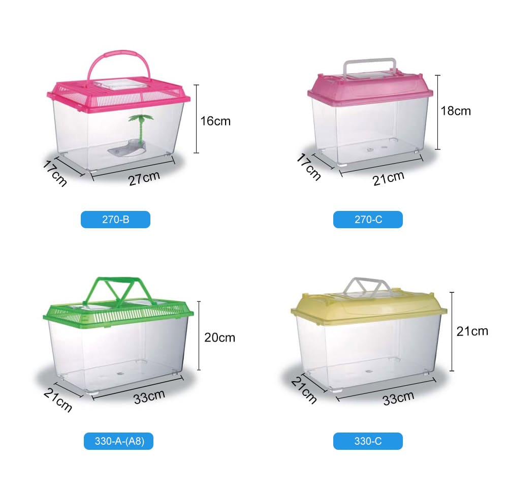 Aquarium Transparent Portable Plastic Small Fish Tank