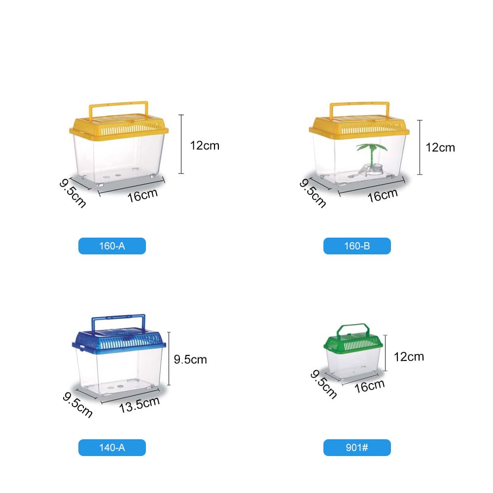 Aquarium Transparent Portable Plastic Small Fish Tank