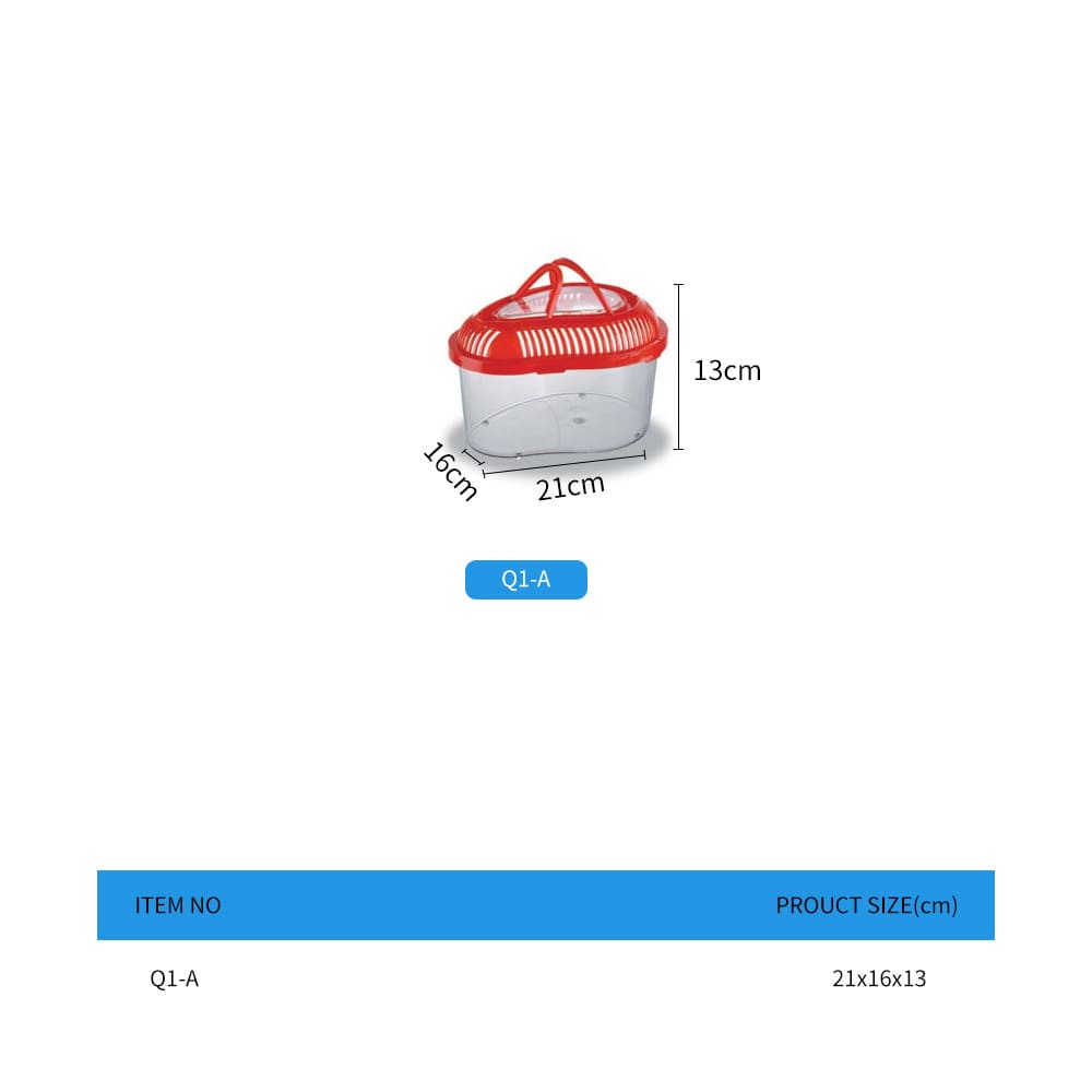 portable turtle breeding box with lid