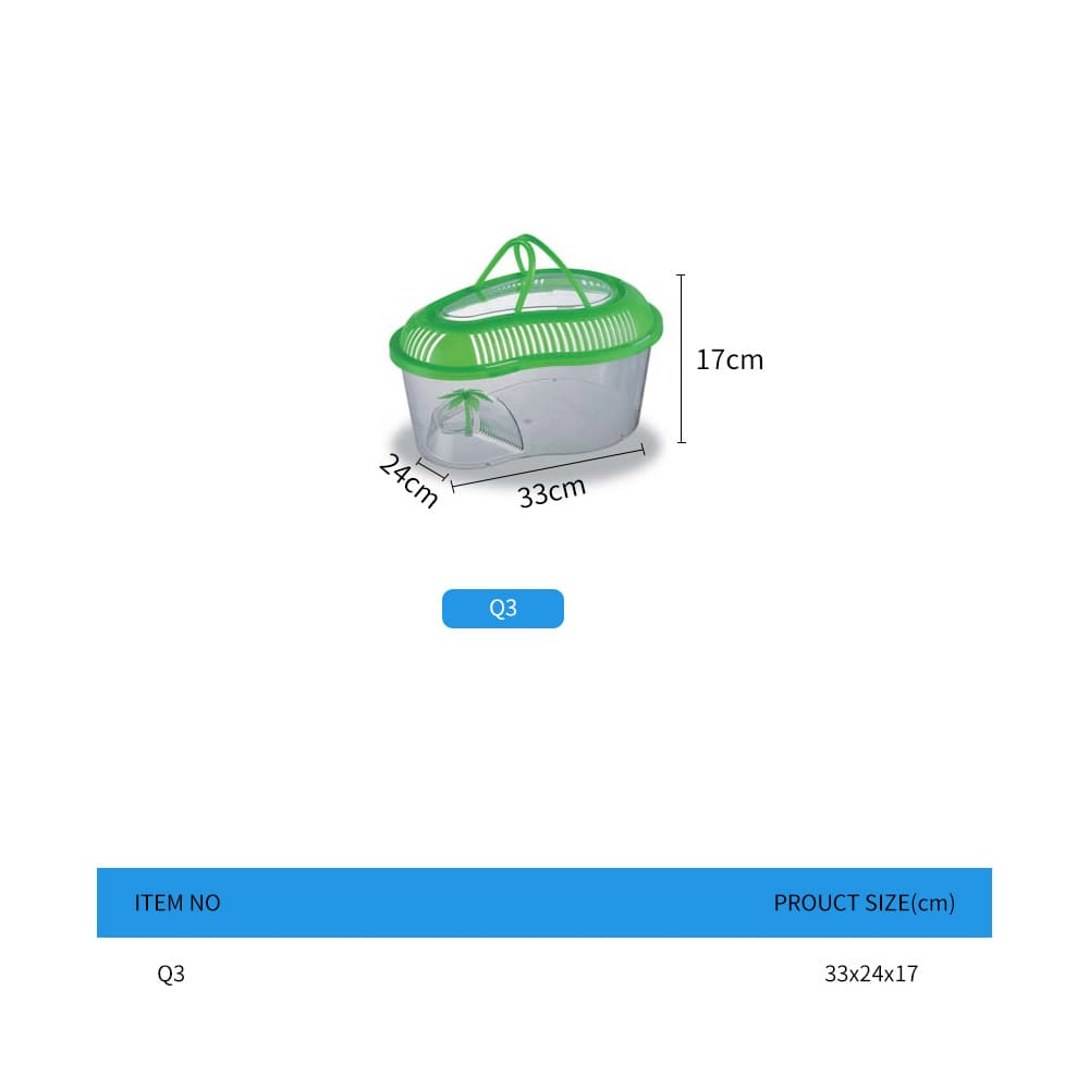 portable turtle breeding box with lid