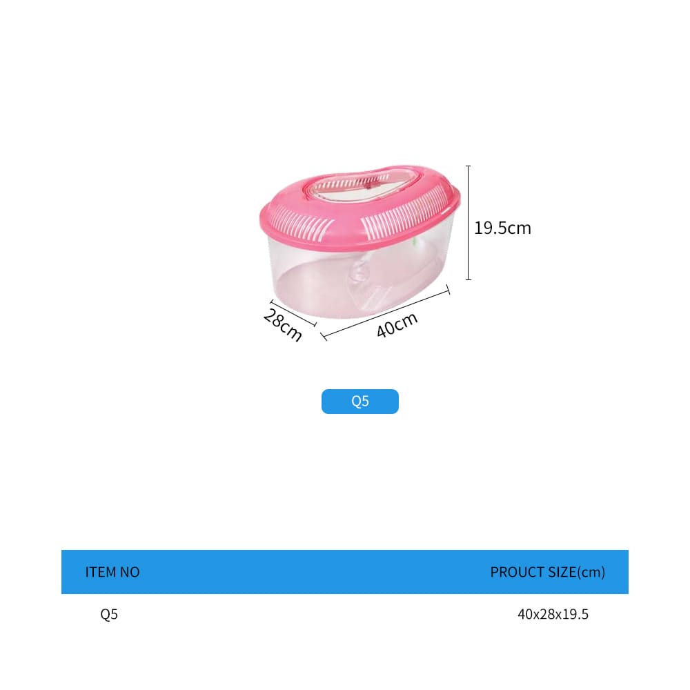 portable turtle breeding box with lid
