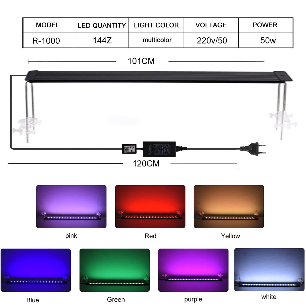 RGB bluetooth regulation version aquarium light led