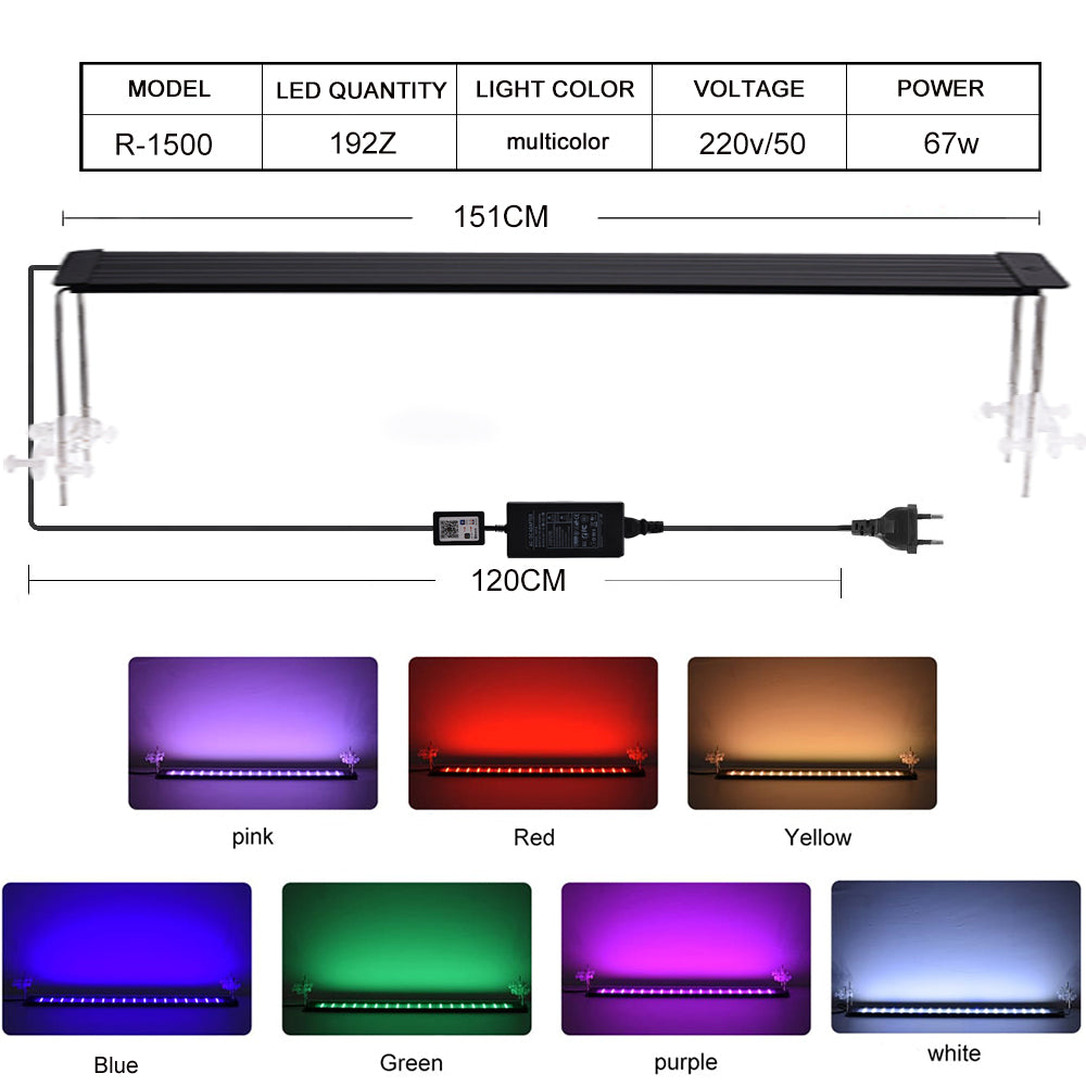 RGB bluetooth regulation version aquarium light led