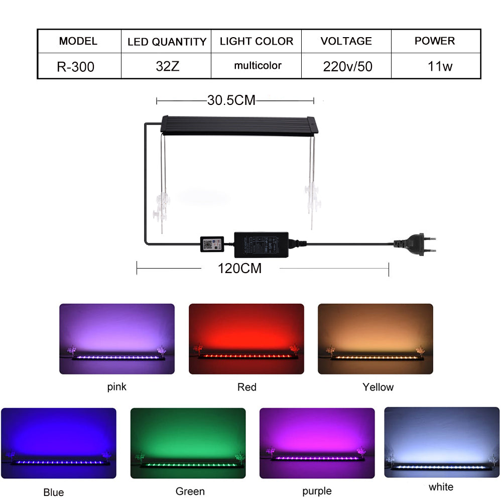 RGB bluetooth regulation version aquarium light led