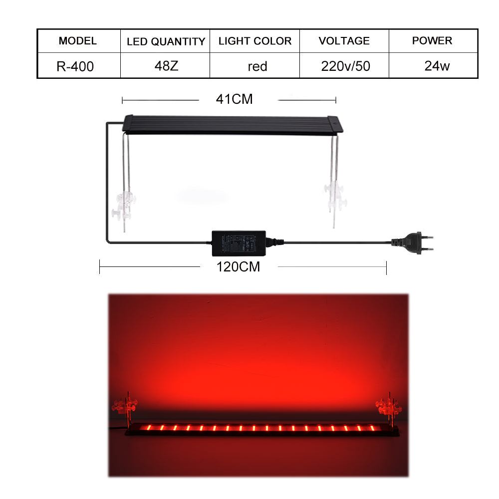 Aluminum Slim RGB Red led aquarium light