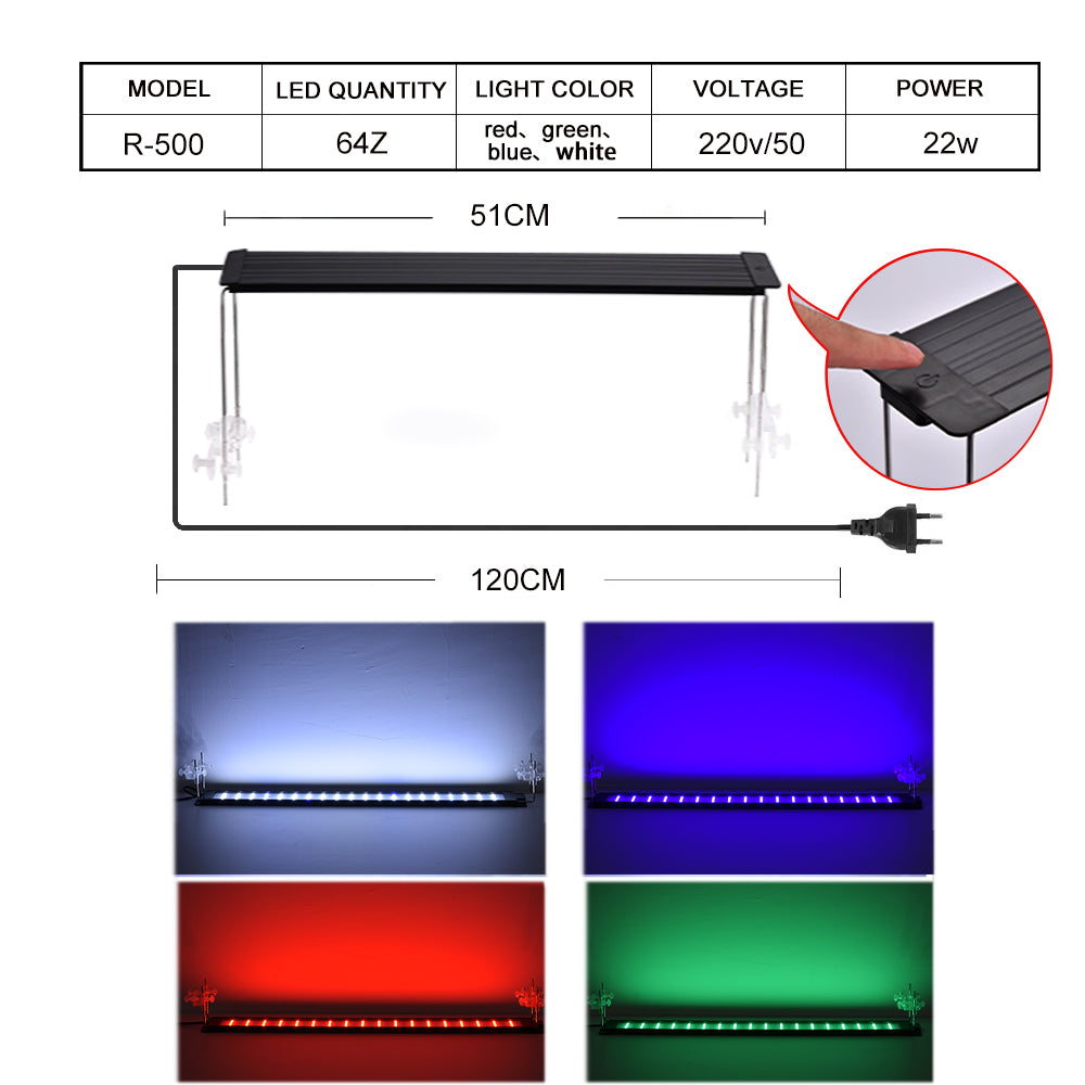 light touch color changing  aquarium light led