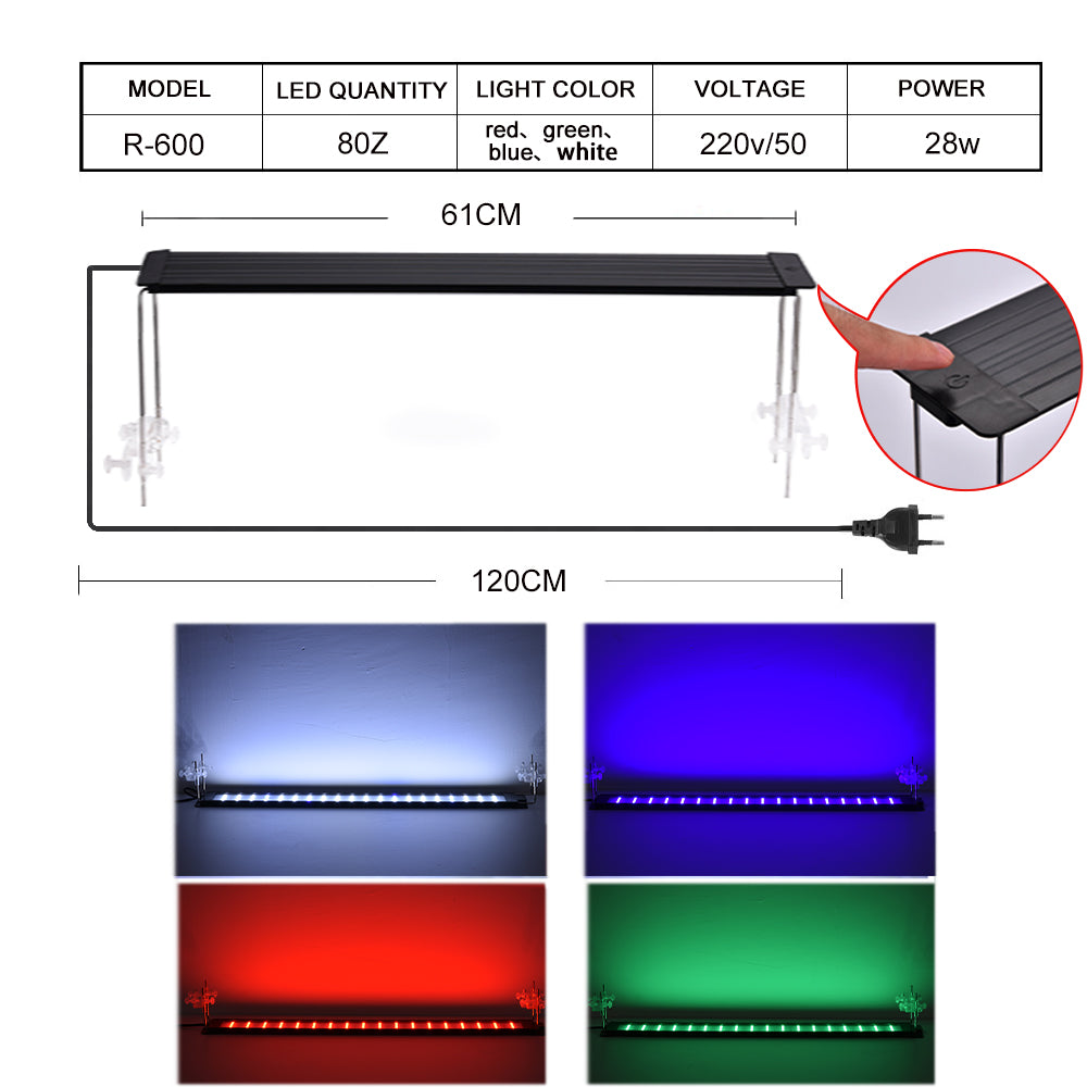 light touch color changing  aquarium light led