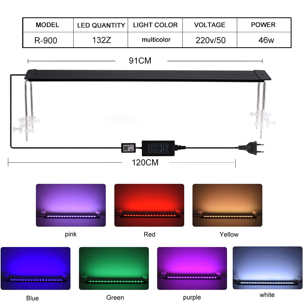 RGB bluetooth regulation version aquarium light led