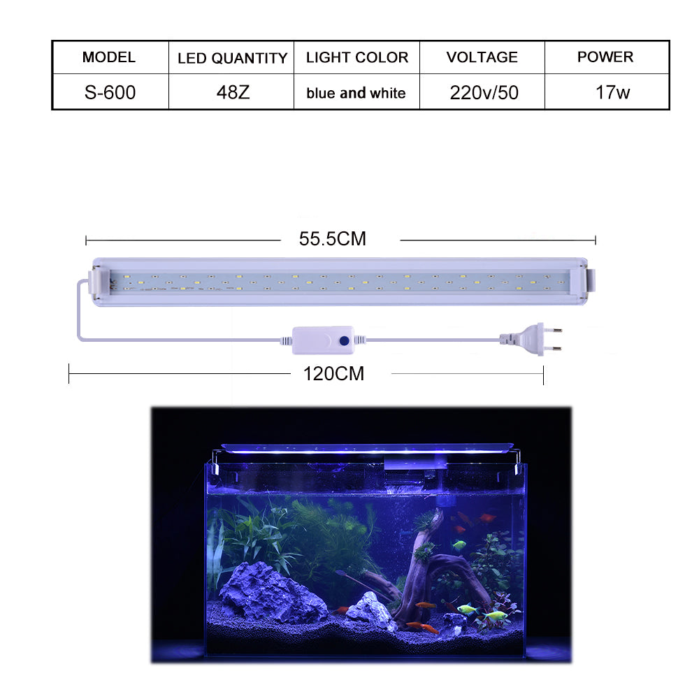 S series clip-on aquarium light for plants