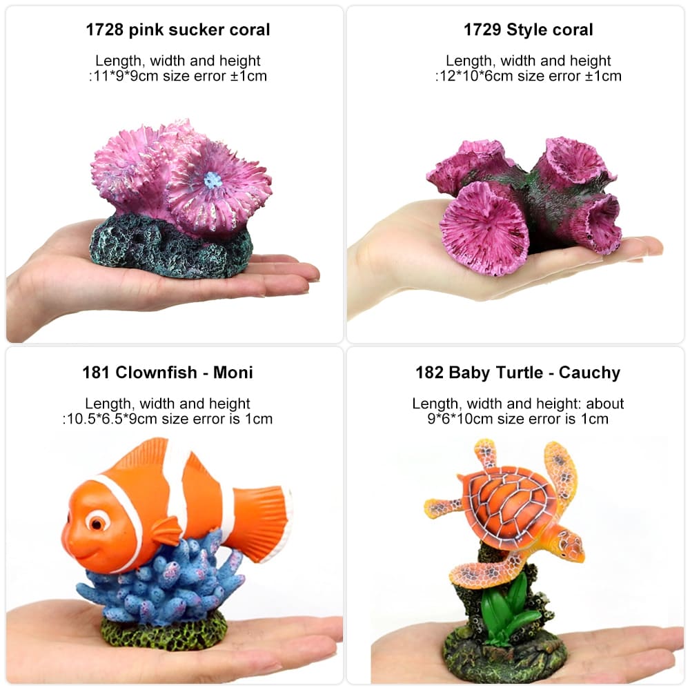 fish tank fake coral decor