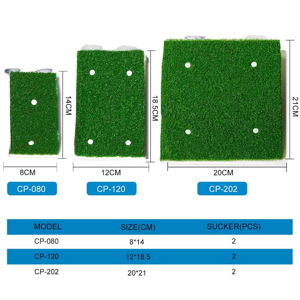 Aquarium simulation turf turtle climbing platform