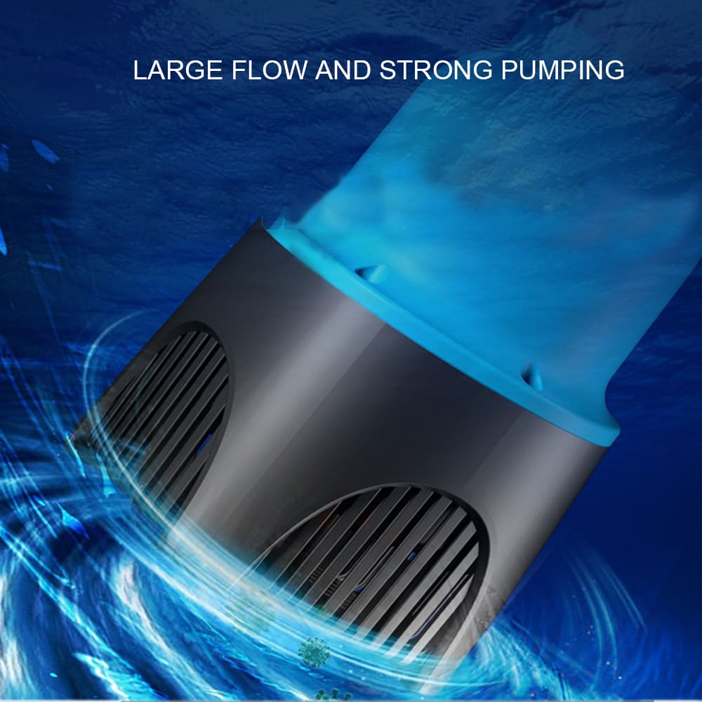 Straight-through variable frequency fish pond pump