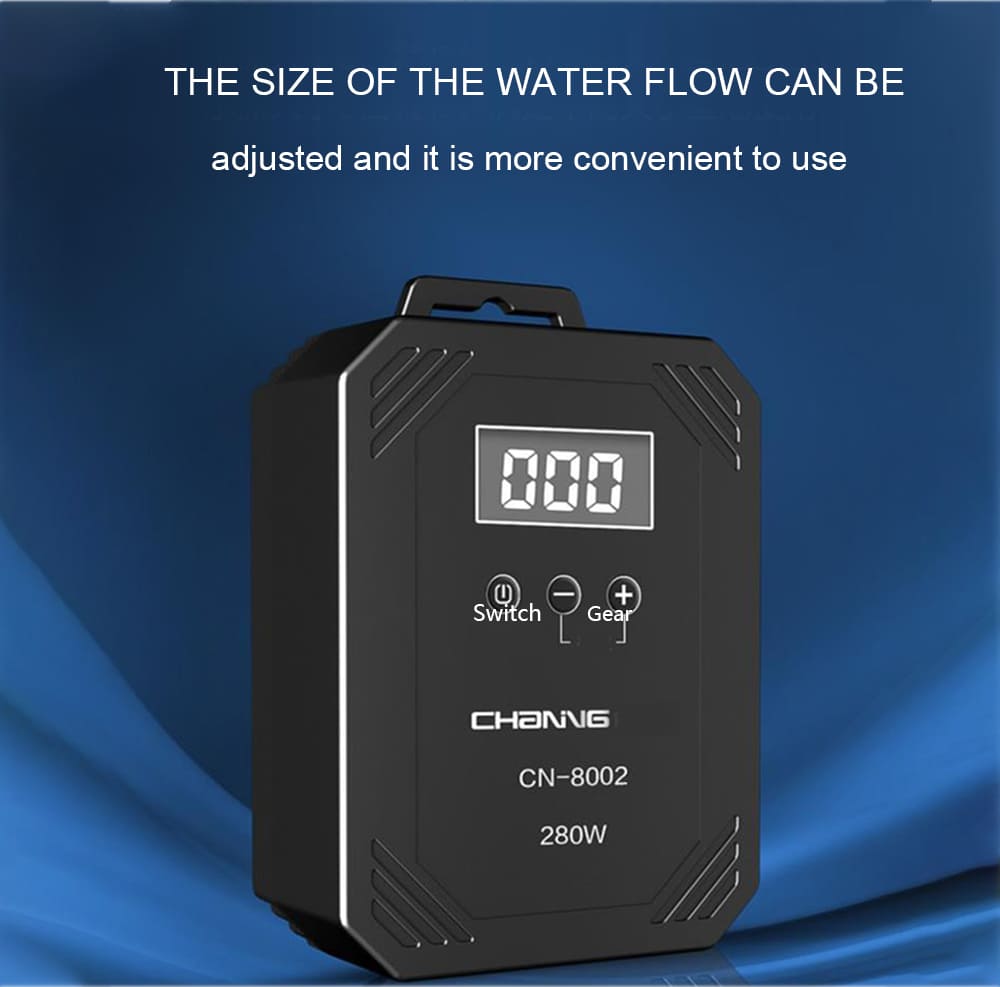 Straight-through variable frequency fish pond pump