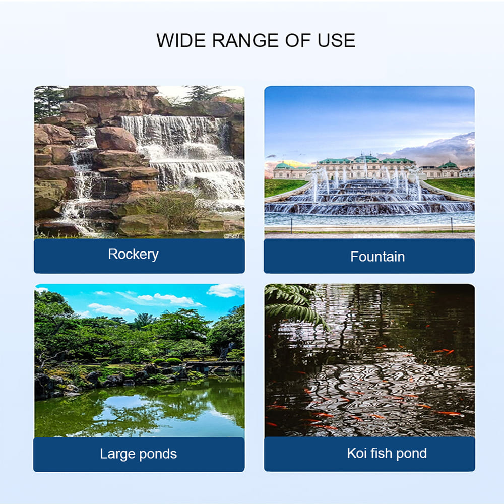 Straight-through variable frequency fish pond pump