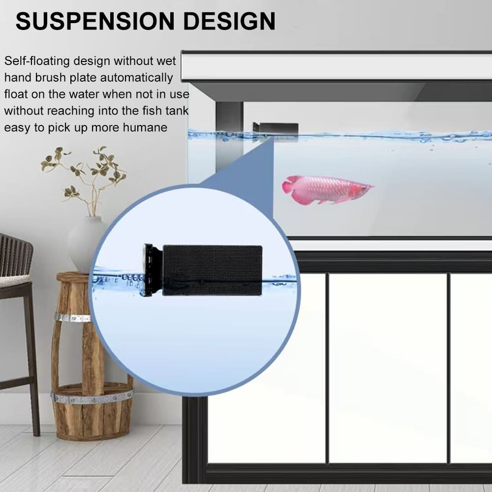 Aquarium magnetic algae scraper with blade