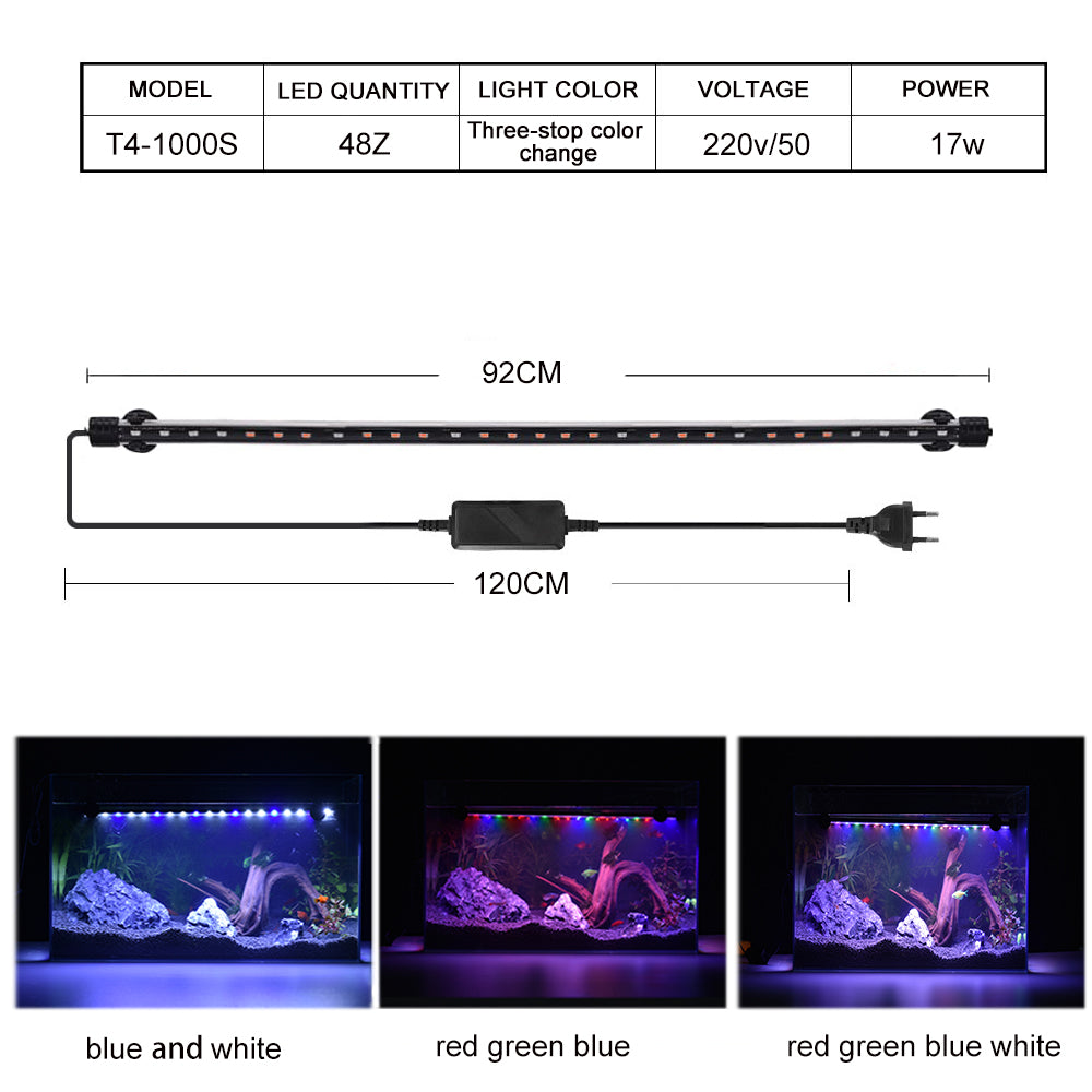 T4 series three gear color changing aquarium light led