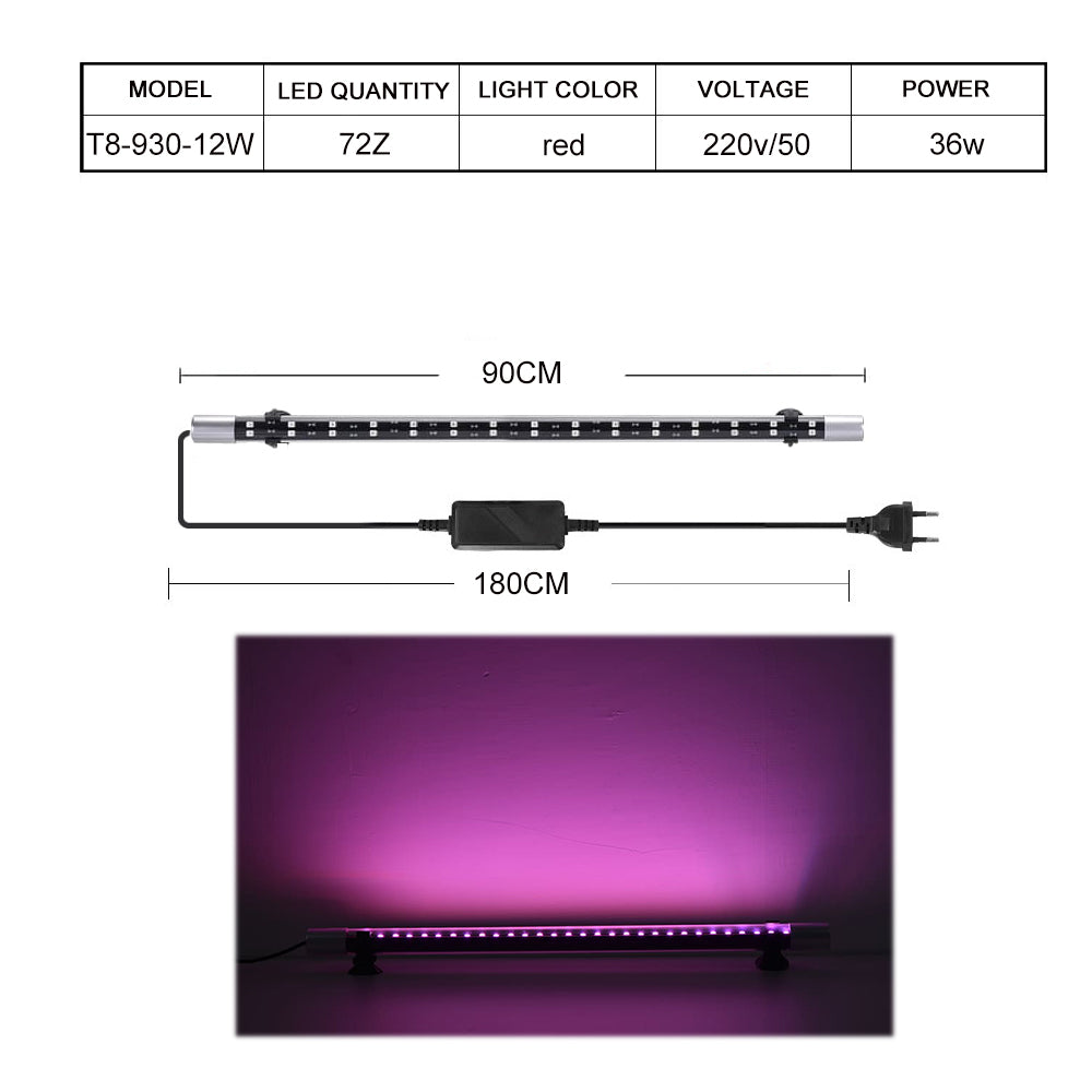 T8 Series RGB Double Crimson aquarium light led