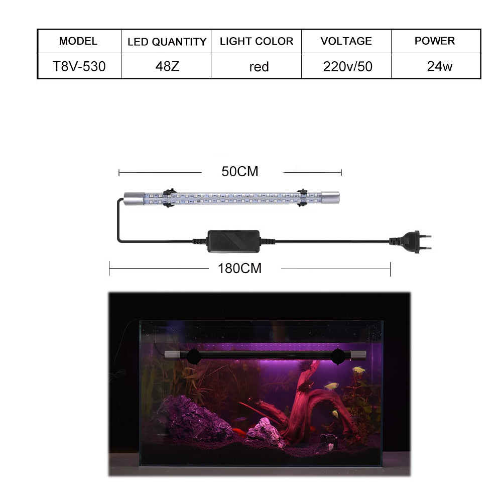 T8 Series RGB Double Crimson aquarium light led