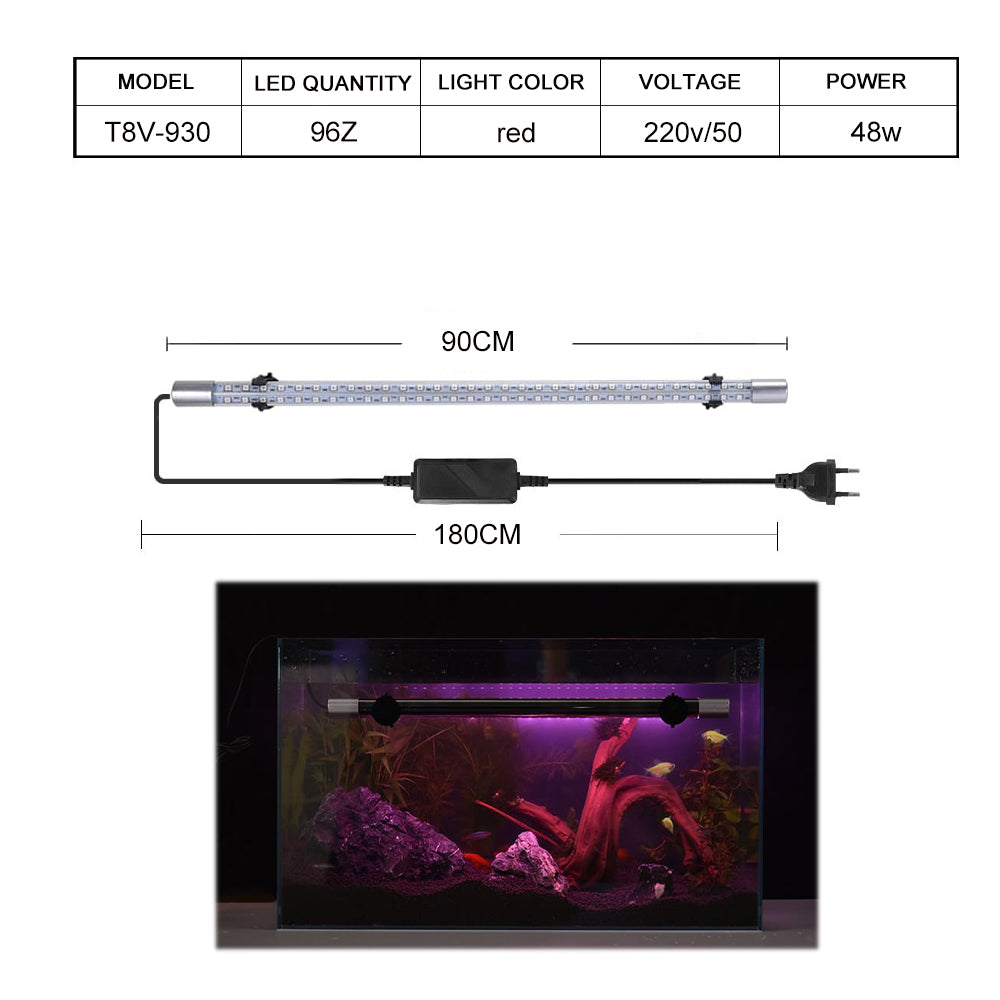 T8 Series RGB Double Crimson aquarium light led
