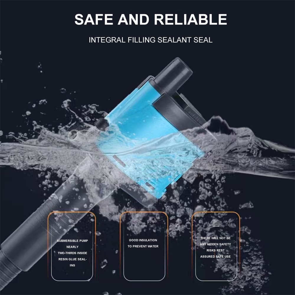 Aquarium three-in-one rigid tube multi-function submersible pump