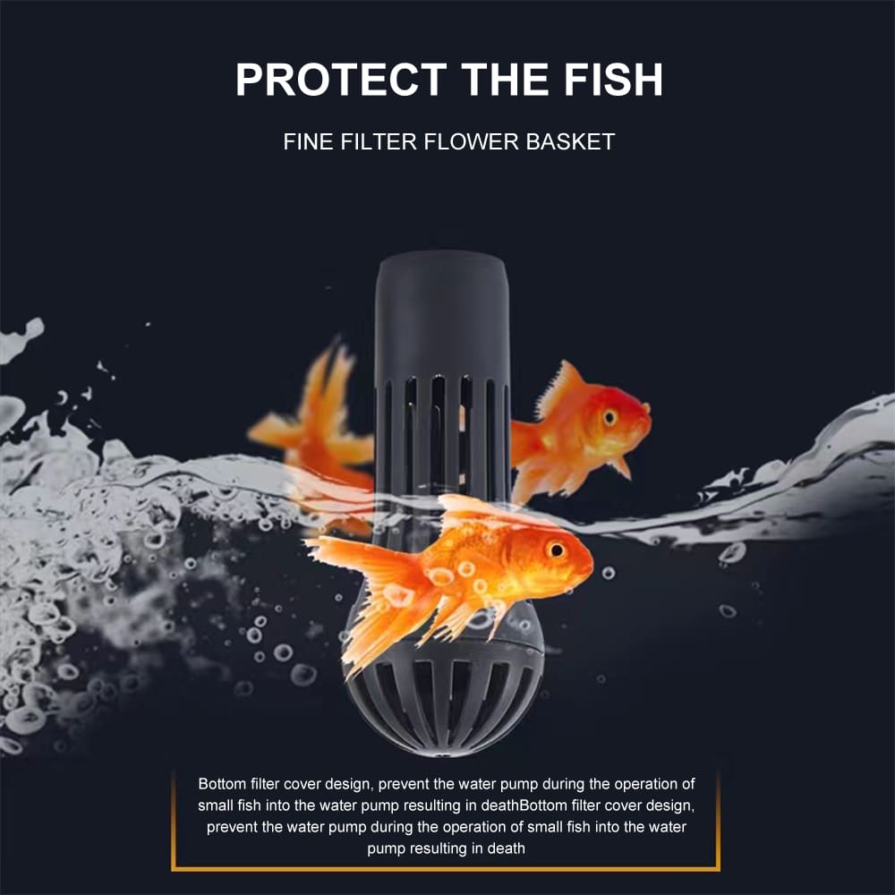 Aquarium three-in-one rigid tube multi-function submersible pump