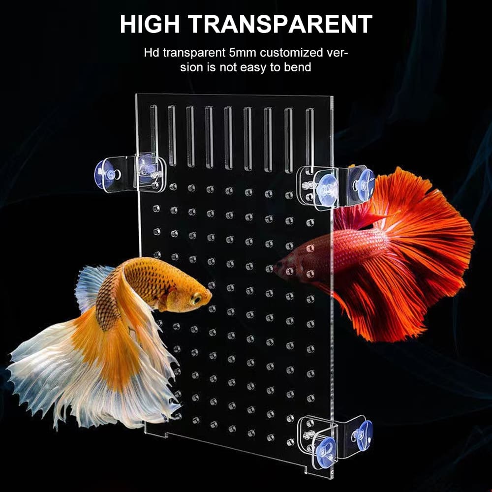 fish tank acrylic divider