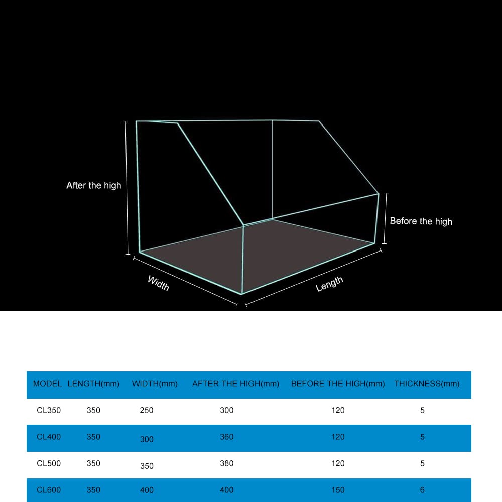 Oblique Stereo Aquarium Fish Tank