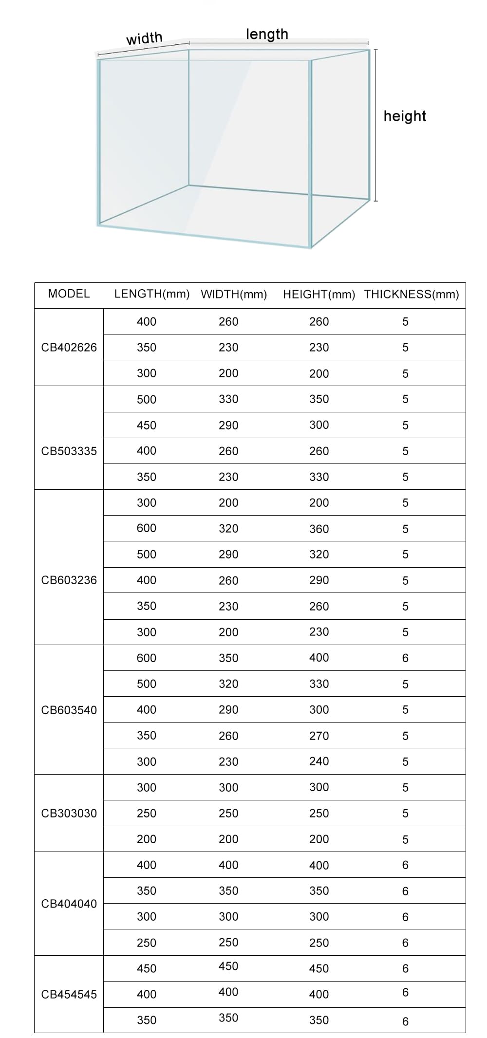 Aquarium ultra-white glass fish tank