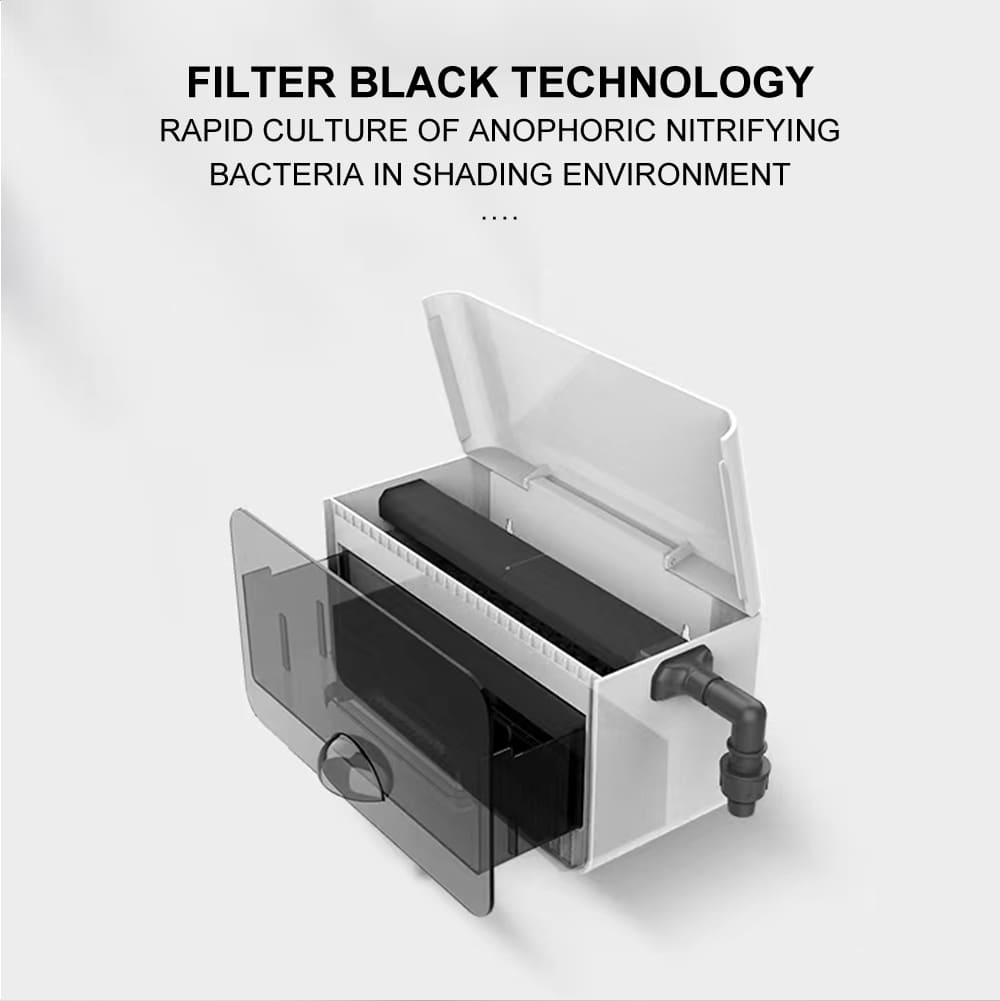 Aquarium Drawer type water curtain filter box